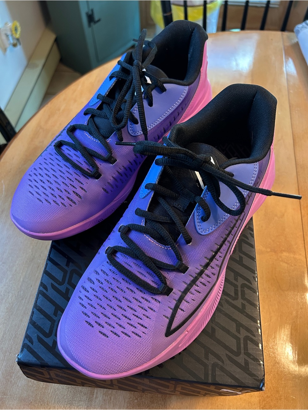 Puma Pink and Purple Stewie 1 Athletic Sneakers